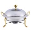 SOGA Stainless Steel  Round Buffet Chafing Dish Cater
