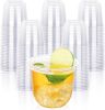 Disposable Stemless Glasses 12oz Crystal Plastic Wine Glasses