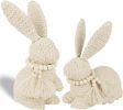 Easter Bunny Figurines Decor, Rabbit Figurine Table Decorations