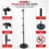 5Core Mic Stand Floor Adjustable Universal Heavy Duty Microphone Stands Round Base Soporte De micrófono - MS RBL 3T