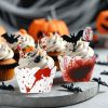48 Pcs Halloween Cupcake Toppers Bloody Zombie