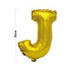 40cm* 12pcsLarge Gold Letter J Balloons