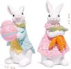 Easter Bunny Couple Decor Spring Easter Rabbit Decor