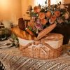 Xemussa gift basket with handle cover and detachable lining