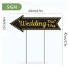 Wedding Sign For Ceremony and Reception Direction Signs