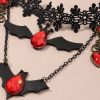 Theme Necklace Black Lace Gothic Choker Necklace