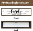 Family Signs Decor, Wood Framed Wall Decor Sign