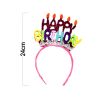 Grevosea Birthday Crown Headband Happy Birthday Accessory