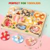 Easter Wooden Puzzles for Toddlers, 8 Pcs Egg Puzzle