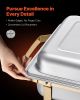 Chafing Dish Buffet Set, 8 Qt 4 Pack, Stainless Steel Chafer
