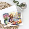 Decorating Easter Otterhound Greeting Cards