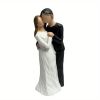 Kissing Couple Figurines Decor, Valentine Happy Wedding Bride