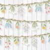 Flower Banner Wildflower Garland for Enchanted Garden Party