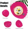 50 Pieces Hot Pink Paper Plates, Scalloped Plates