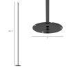String Light Poles for Outside Hanging, Steel Lighting Stand