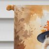 Samoyed Thanksgiving House Flag Porch Sleeve Pole