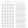 Dessert Cup Set Lid Bottom Tray 40 Plasti Cups 100 Spoons