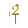 12pcs Number 2 Crown Cake Topper