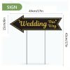 4 Pieces Wedding This Way Sign