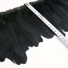 Costume Black Goose Feathers Trim Fringe DIY Dress