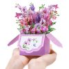 Orchids Pop-Up Card Flower Box Home Decor Mother`s Day