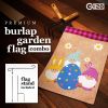 Combo Pack Garden Flag Stand Black  Easter Decoration