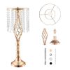 VEVOR 55cm/21.65' Tall Crystal Wedding Flower Stand Vase