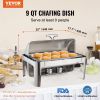 VEVOR Roll Chafing Dish Buffet Complete Set, 8 Qt Stainless Steel