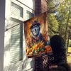 Siberian Husky Thanksgiving House Flag Large Porch