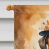 Boxer Thanksgiving House Flag Large Porch Sleeve Pole