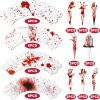 Halloween Cupcake Toppers Wrappers Rip Kit Bloody Zombie