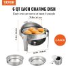VEVOR Roll Top Chafing Dish Buffet Set, 6 Qt 2 Pack