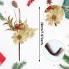 Artificial Berry Picks Branches Golden Christmas Flower Wreath