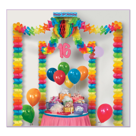 Party Canopy(Multiple Themed Designs Available) (Design: 16th Birthday Party Canopy)