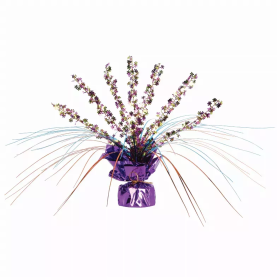 Gleam 'N Burst Centerpiece (Design: retro flowers gleam 'n spray, size: 14.5x17.5x0.75)