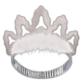 Glittered Metal Tiara (Multiple Designs Available) (Design: Coronet Tiara)