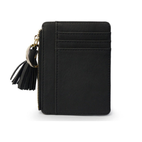 Mini Tassel Card Holder (Color: BLACK)