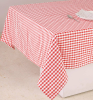55"x94" PEVA Vinyl Plaid Tablecloth w/ Flannel Backing
