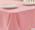 55"x94" PEVA Vinyl Plaid Tablecloth w/ Flannel Backing