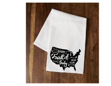 United States - 4th of July Tea Towel (size: Color)