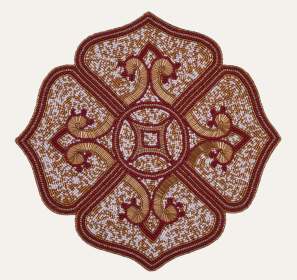 Beaded Placemats (size: Color)