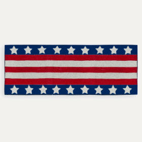 USA Flag Beaded Table Runner (size: 13x35 Inches)