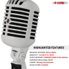 Retro Dynamic Vocal Iconic Microphone Vintage Style