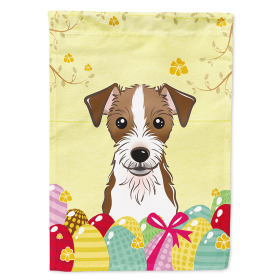 Easter Egg/Dog Breed Flag Canvas (Color: Jack Russell Terrier - Wirehair, size: 28 x 40)