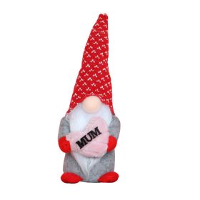 I Love Mom Gnomes Faceless Plush Doll (Color: heart)