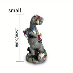 Dinosaur Gnomes Outdoor Garden Decorations,Housewarming Gift (size: 5.91inch)