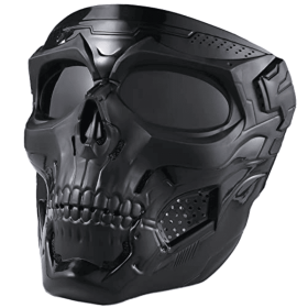 Skull Mask Full Face Tactical Masks For CS Survival Games (Color: BLACK)