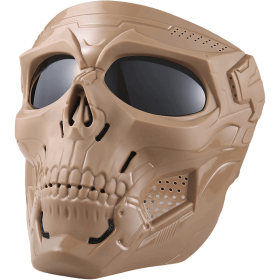 Skull Mask Full Face Tactical Masks For CS Survival Games (Color: BrownGrey)