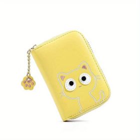Kawaii Multi-card Slot Card Holder (Color: Yellow)