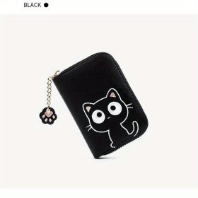 Kawaii Multi-card Slot Card Holder (Color: BLACK)